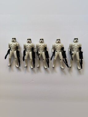 Star Wars POTF2 Stormtrooper Lot of 5 Kenner 1995 Complete Accessories